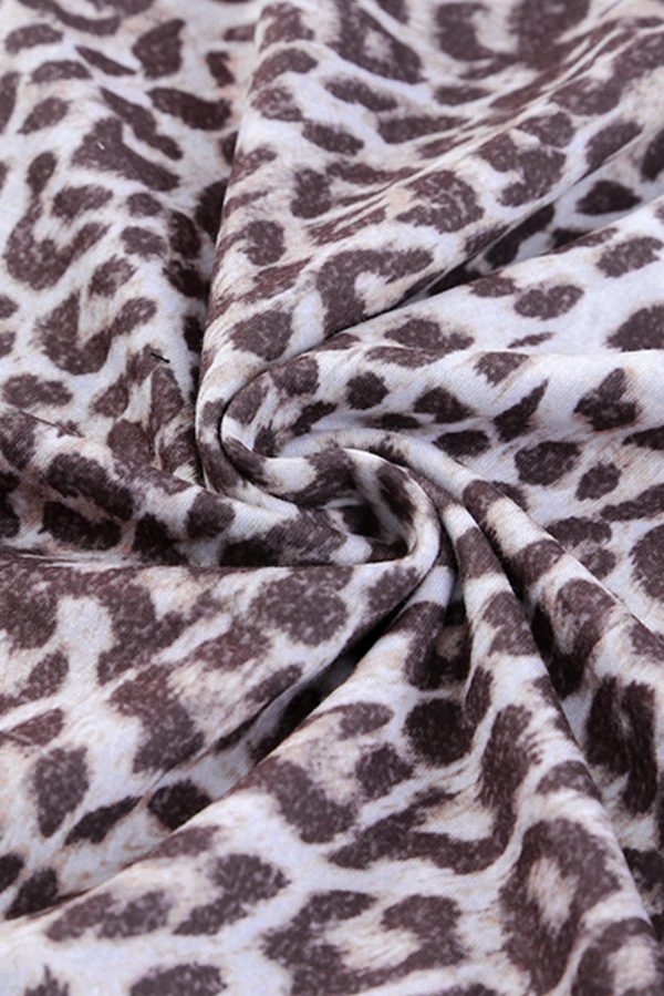 Leopard Print Sling Neck Sleeveless Dress - Image 17