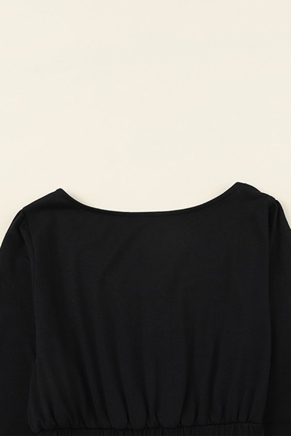 Casual Round Neck Print Long Sleeve Dress - Image 18