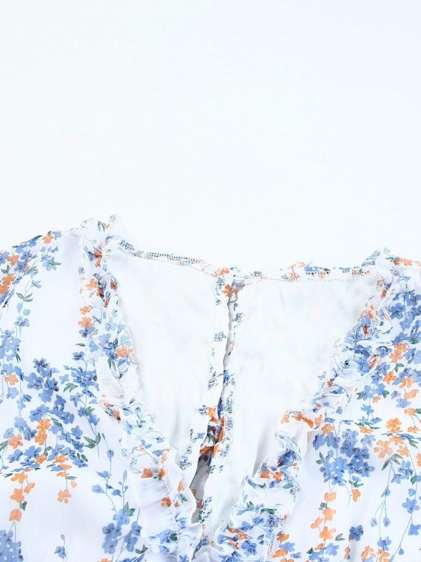 One Shoulder Comfortable And Casual Mini Dress A-Line Gypsy Bishop Poet Straight Across Off-Shoulder Paneled Dress - Image 27