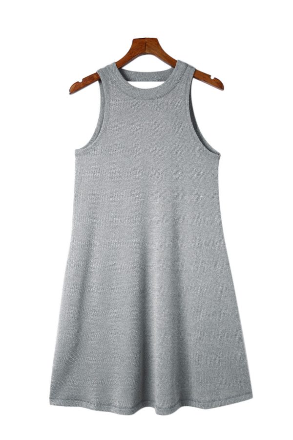 Versatile Solid Color Casual Mini Dress - Image 28