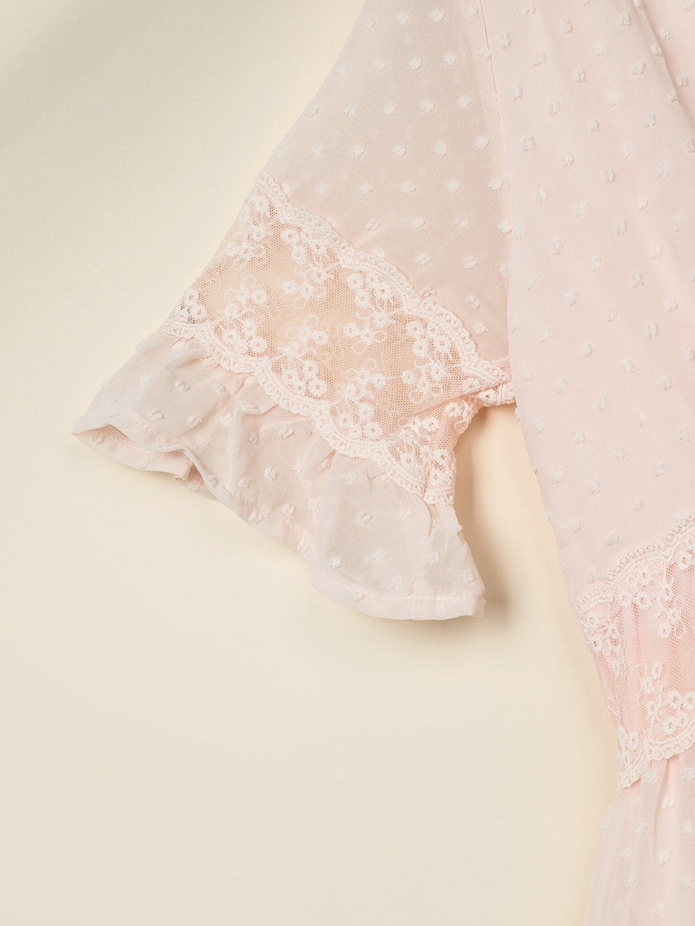 Solid Color V Neck Tie Half Sleeve Casual Dress - Image 19