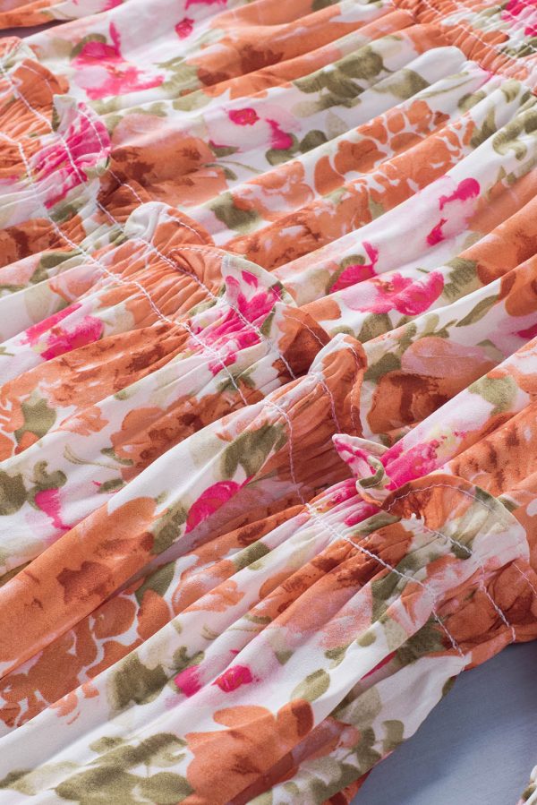 Casual Print Knee Long Sleeve Tunic Dresses - Image 19
