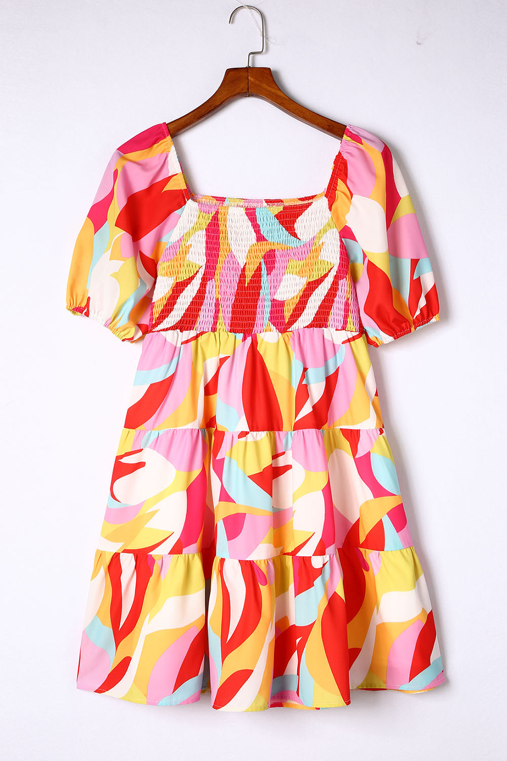 Comfortable Floral Print And Pockets Loose Fit Sleeveless Mini Dress - A-Line - Jewel - Image 12