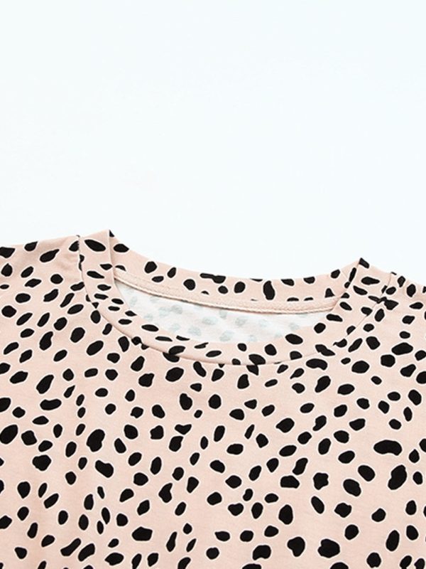 Temperament Floral Casual Strap Waist Round Neck Mini Dress - Image 21