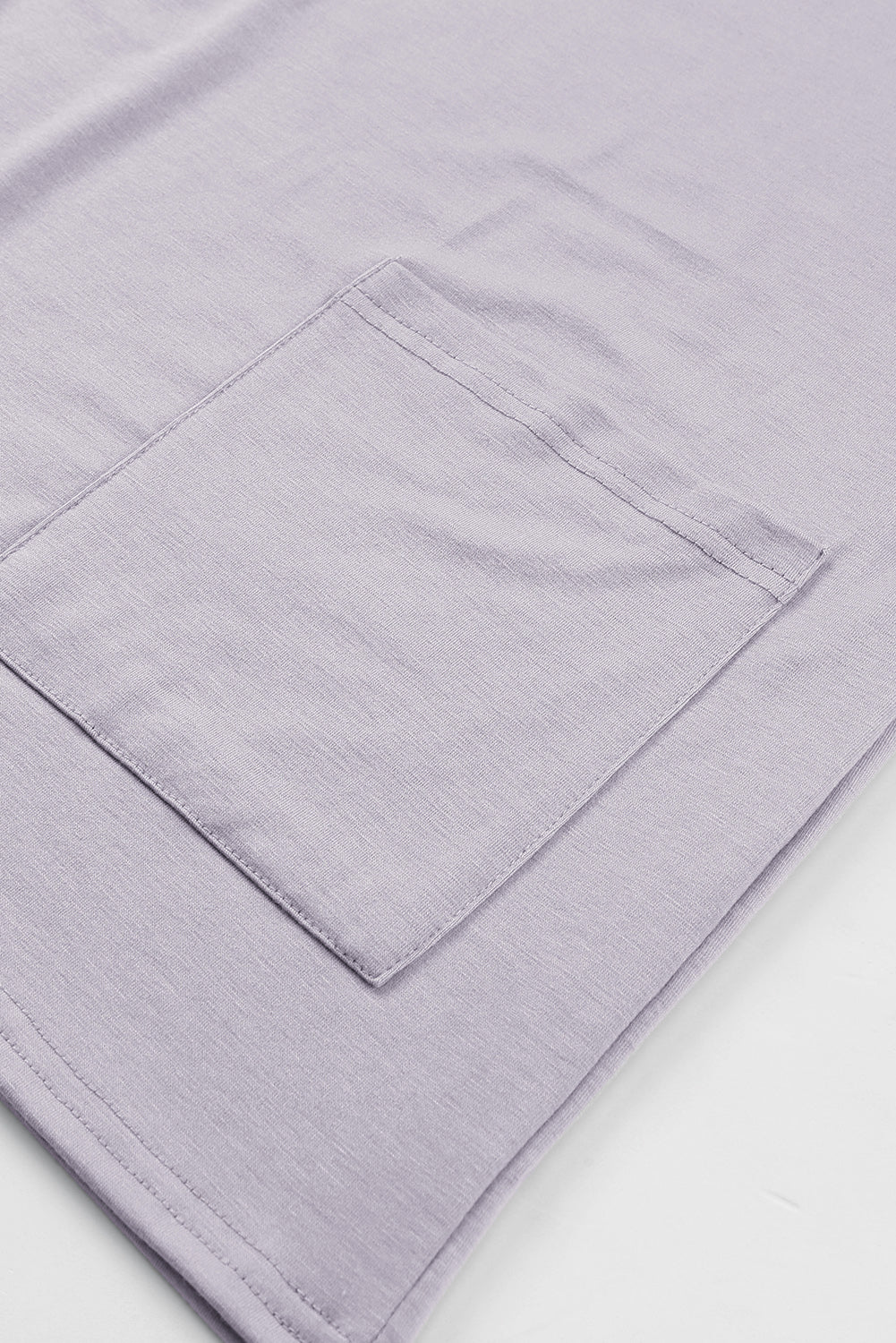 V-neck Short Sleeve Solid Color Loose Dress - Image 11