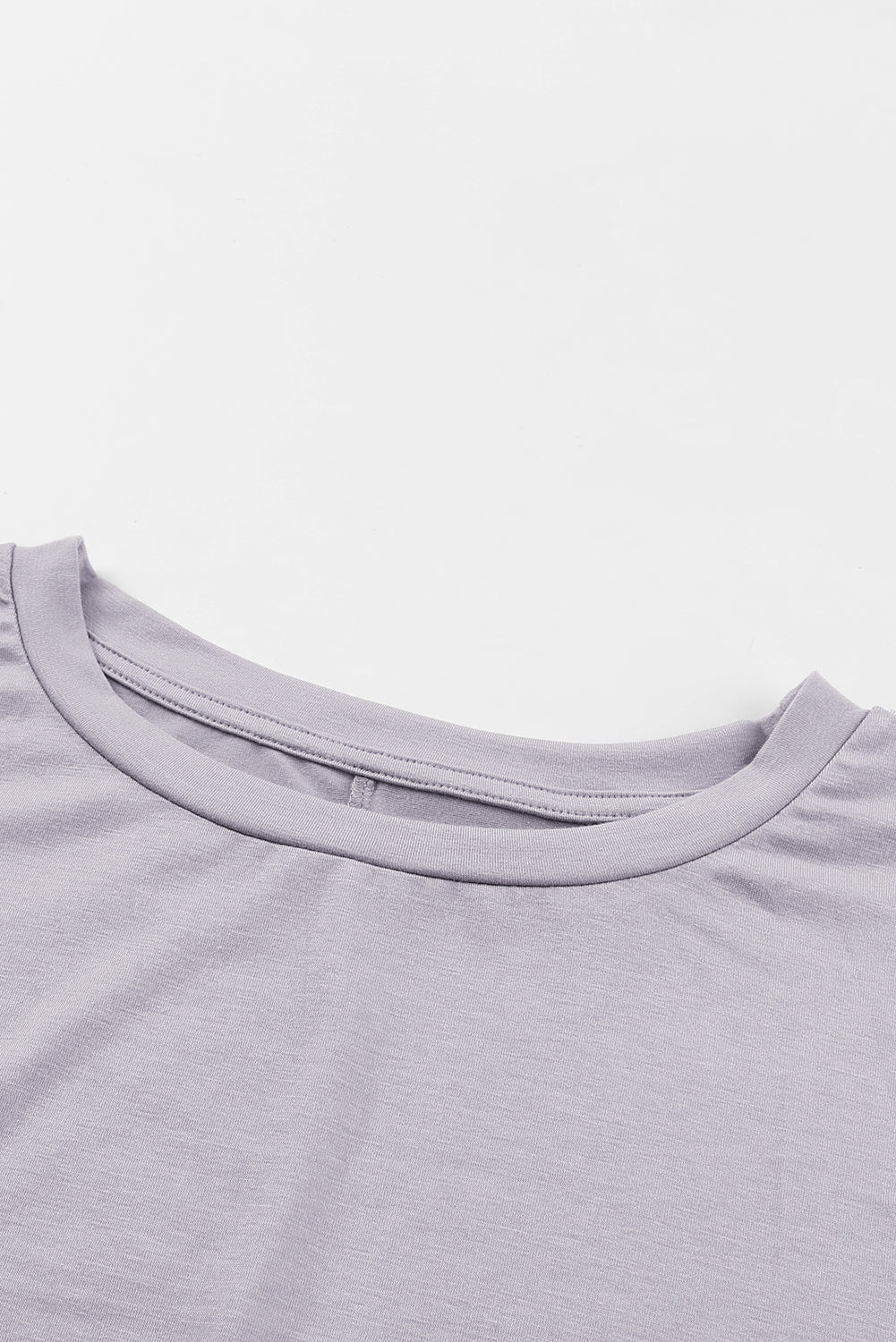 V-neck Short Sleeve Solid Color Loose Dress - Image 7