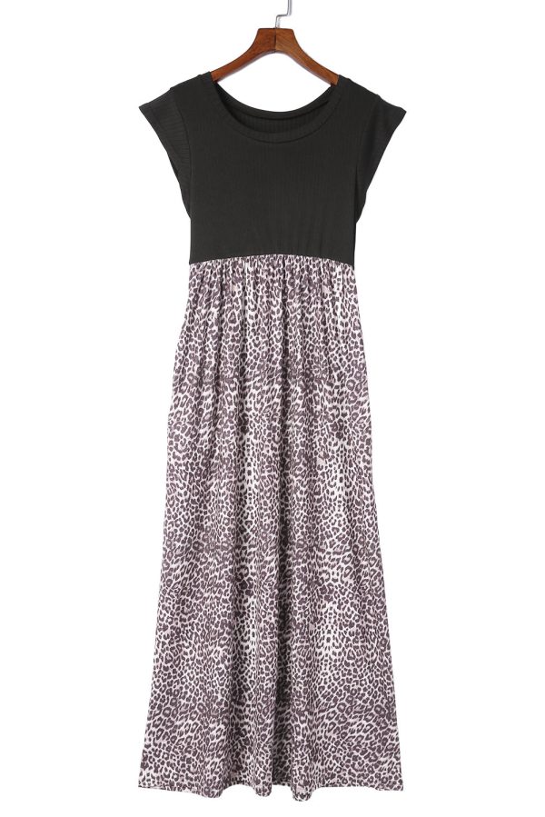 Leopard Print Sling Neck Sleeveless Dress - Image 18