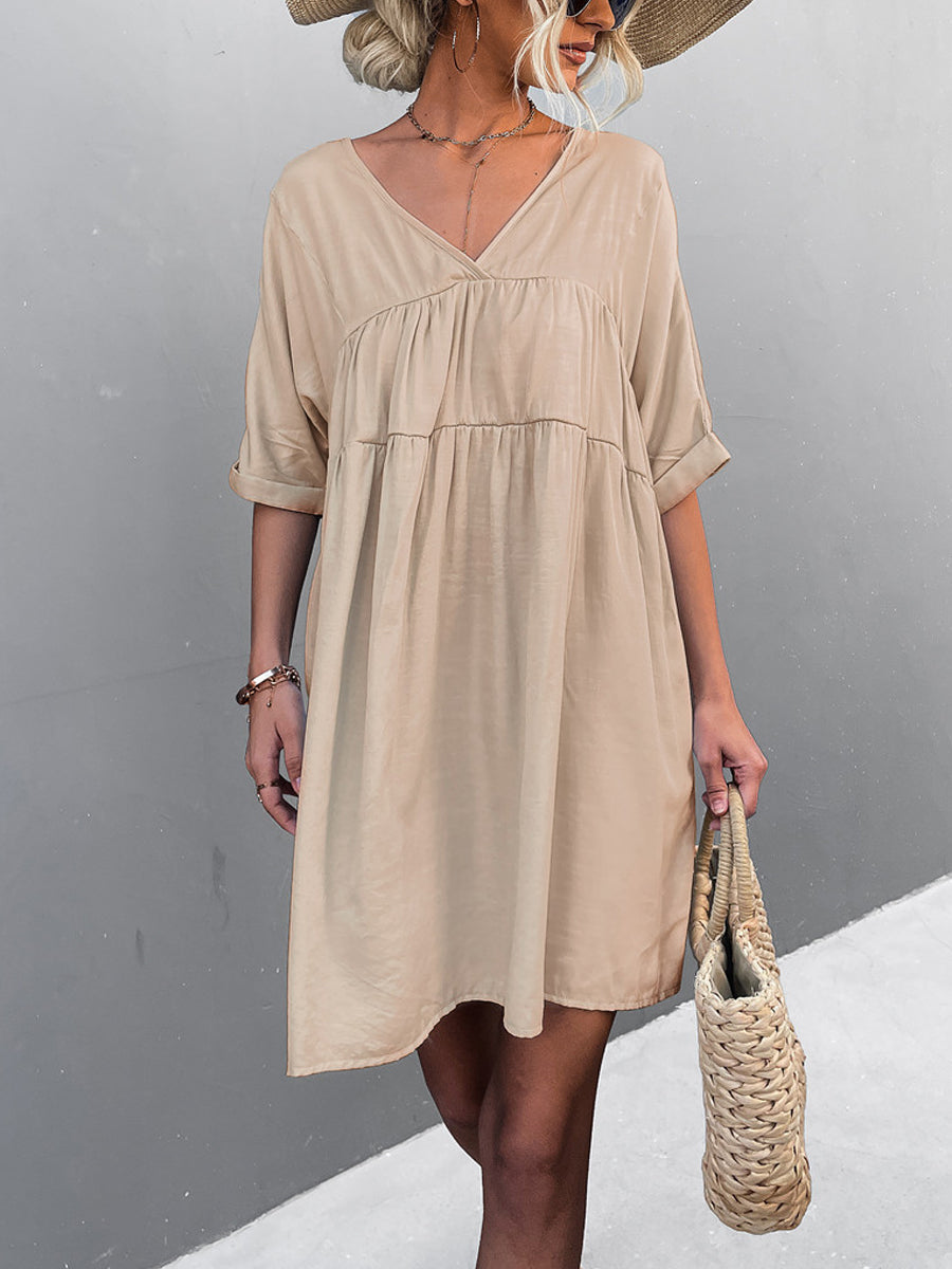 Tie Back Pocket Mini Dress - Image 3