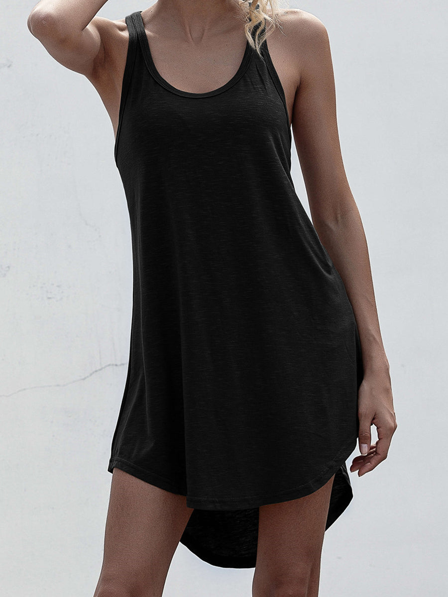 Racerback High-Low Mini Dress - Image 4