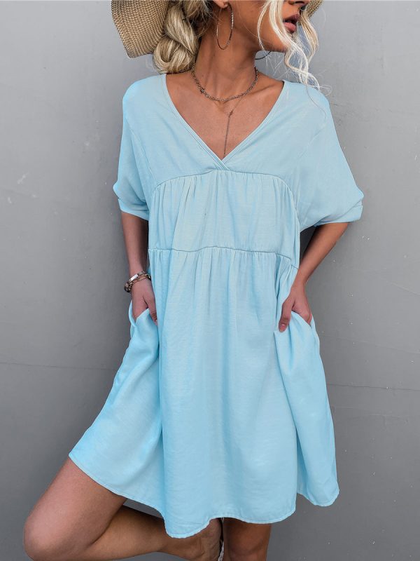 Tie Back Pocket Mini Dress - Image 5