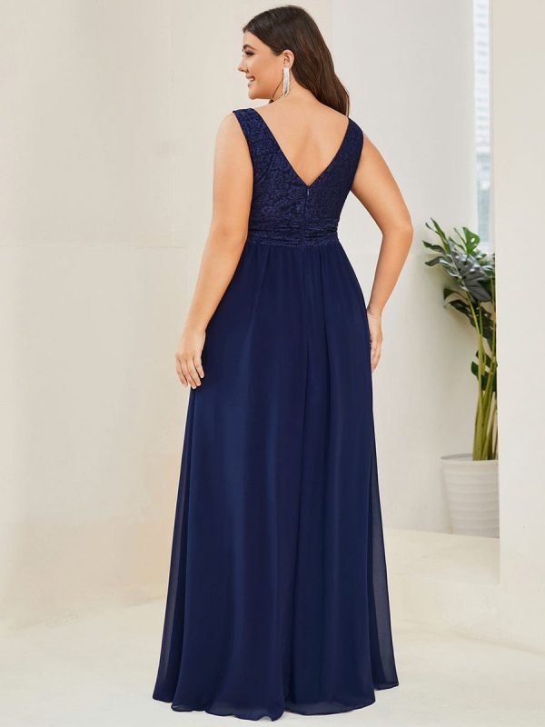 A Line Sleeveless Wholesale Bridesmaid Gowns - Image 2