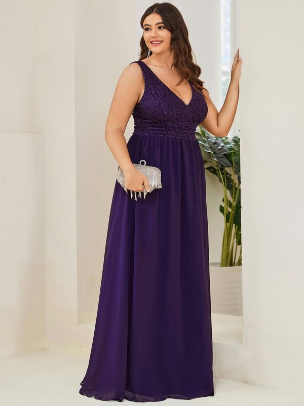 A Line Sleeveless Wholesale Bridesmaid Gowns - Image 18