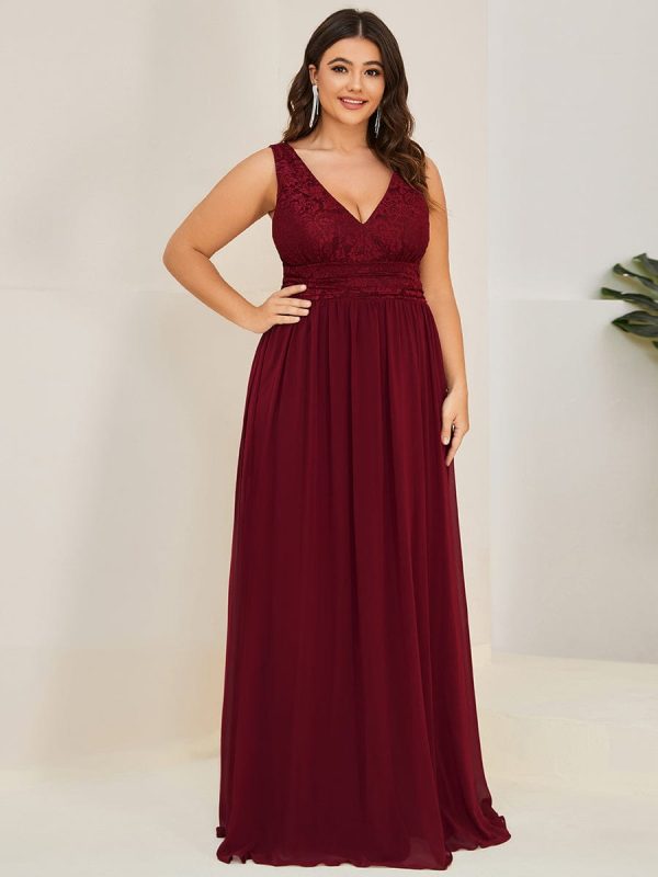 A Line Sleeveless Wholesale Bridesmaid Gowns - Image 9