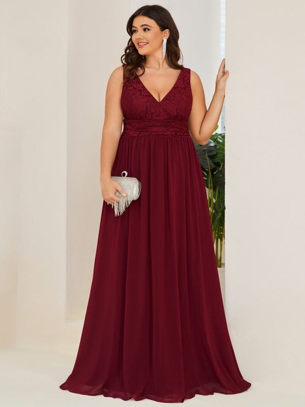A Line Sleeveless Wholesale Bridesmaid Gowns - Image 6