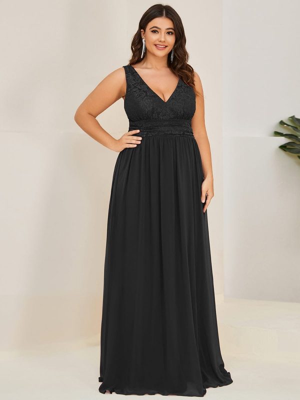 A Line Sleeveless Wholesale Bridesmaid Gowns - Image 14