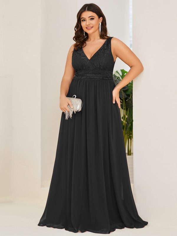 A Line Sleeveless Wholesale Bridesmaid Gowns - Image 13
