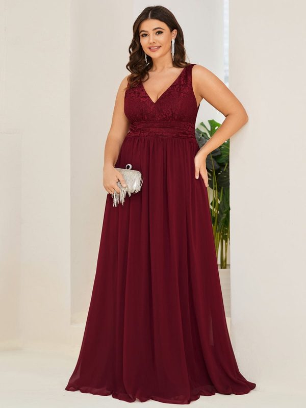 A Line Sleeveless Wholesale Bridesmaid Gowns - Image 8