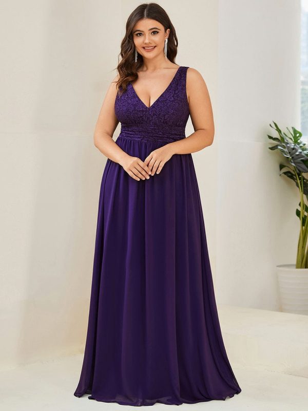 A Line Sleeveless Wholesale Bridesmaid Gowns - Image 16