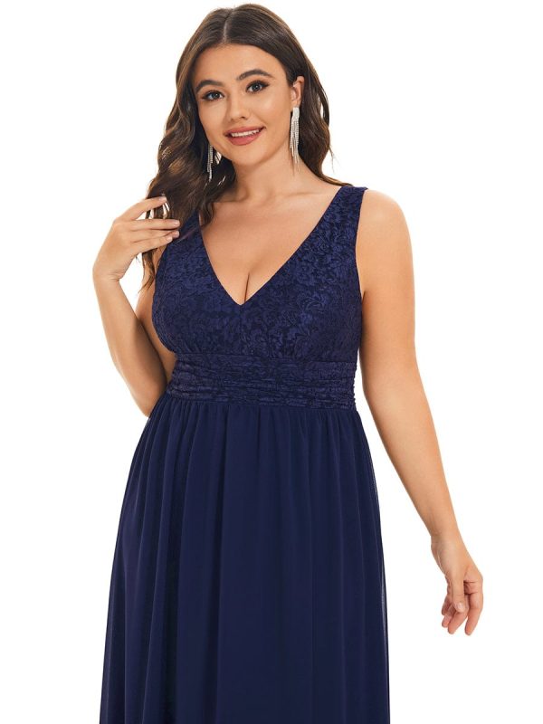 A Line Sleeveless Wholesale Bridesmaid Gowns - Image 5