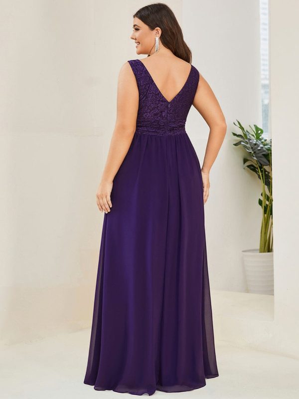 A Line Sleeveless Wholesale Bridesmaid Gowns - Image 17