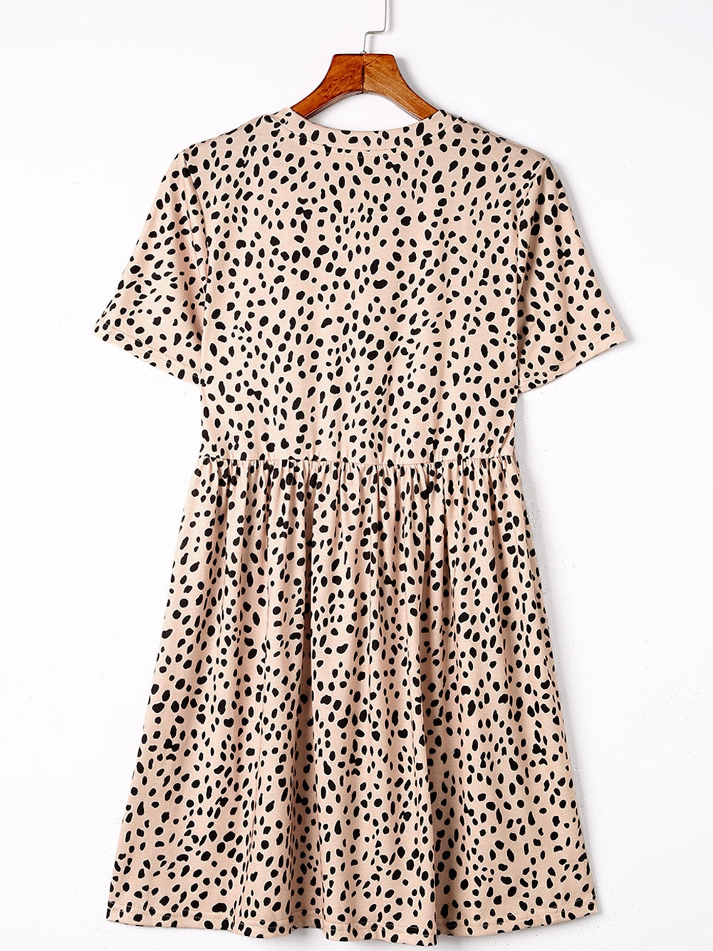Temperament Floral Casual Strap Waist Round Neck Mini Dress - Image 19