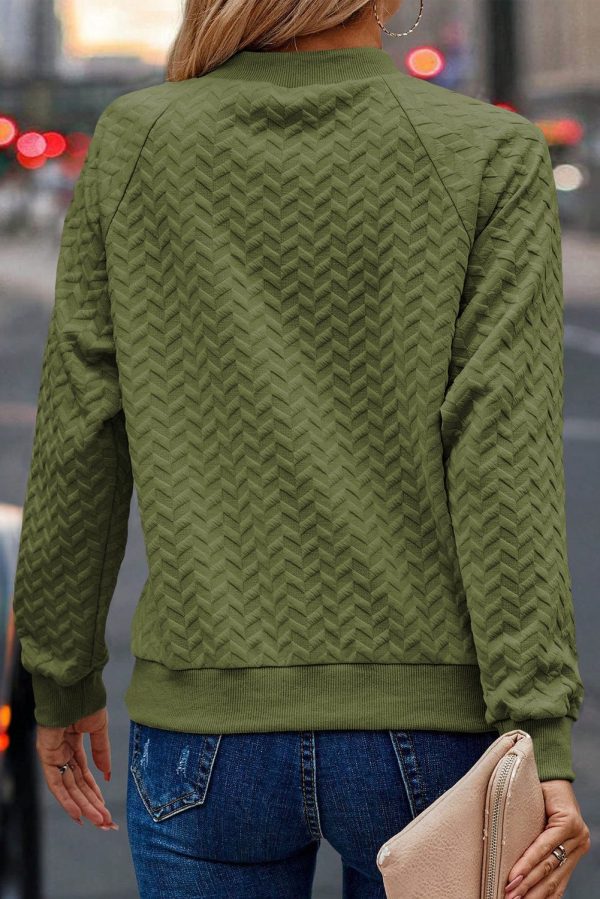 Cozy Cable Knit Long Sleeve Crew Neck Sweater Mini Dress - Image 2