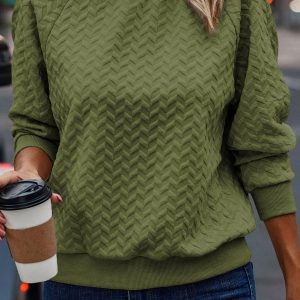 Cozy Cable Knit Long Sleeve Crew Neck Sweater Mini Dress