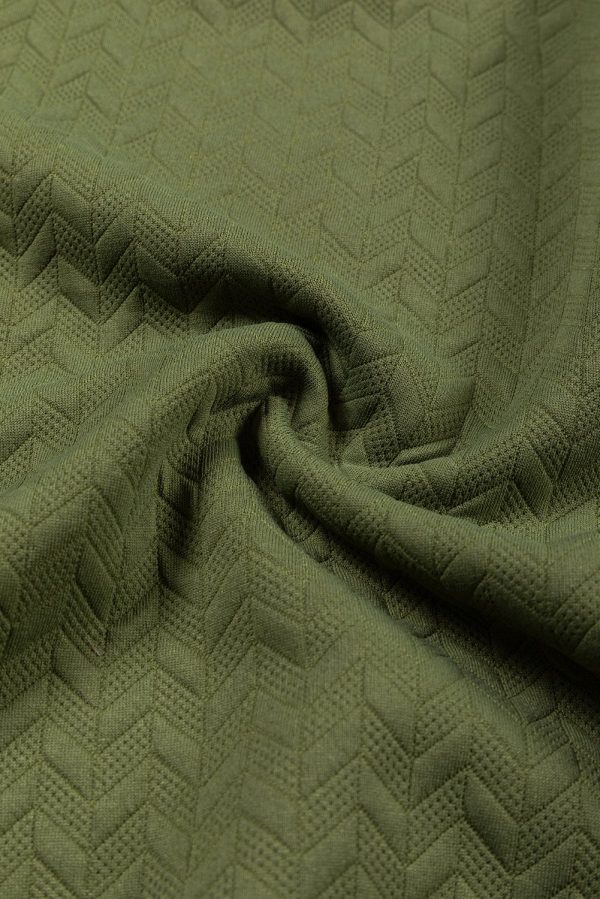 Cozy Cable Knit Long Sleeve Crew Neck Sweater Mini Dress - Image 8