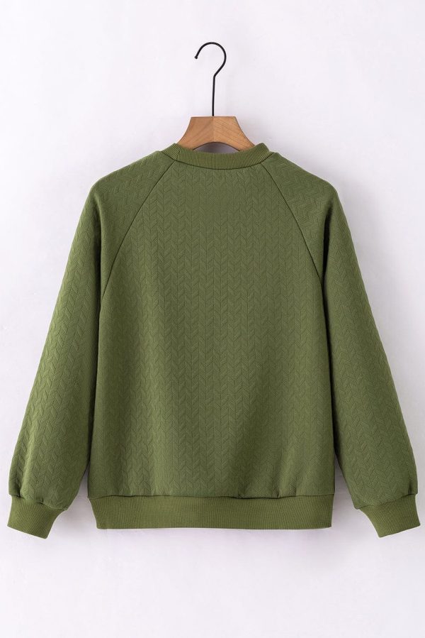 Cozy Cable Knit Long Sleeve Crew Neck Sweater Mini Dress - Image 6