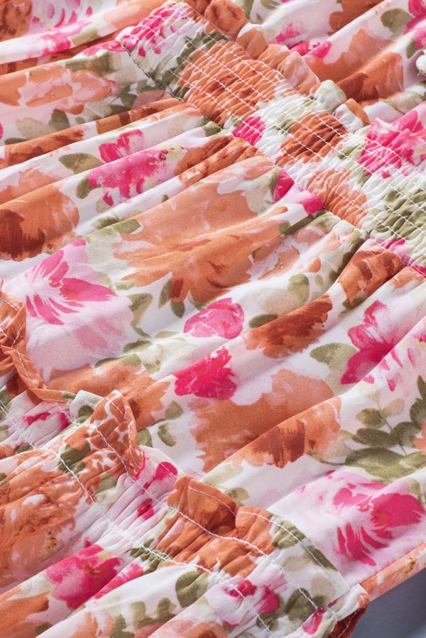 Casual Print Knee Long Sleeve Tunic Dresses - Image 16
