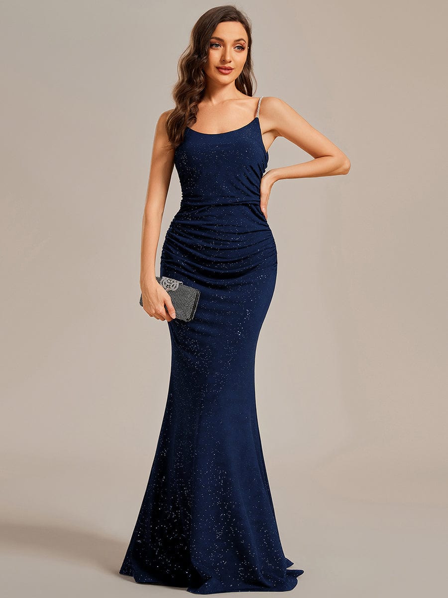 Elegant Mermaid Evening Gowns with Spaghetti Straps - Image 19