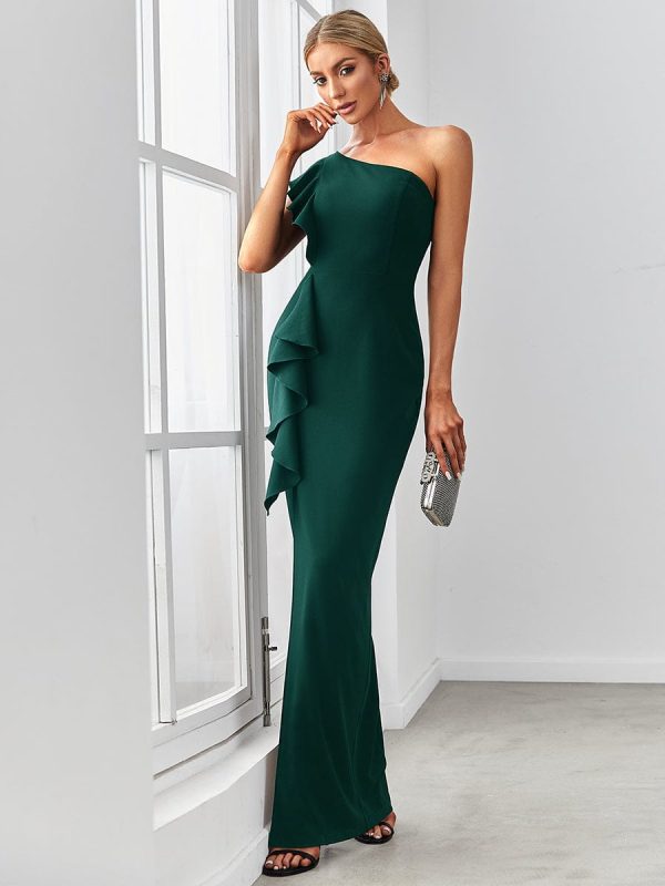 Elegant Sleeveless Pencil Evening Gown - Image 9