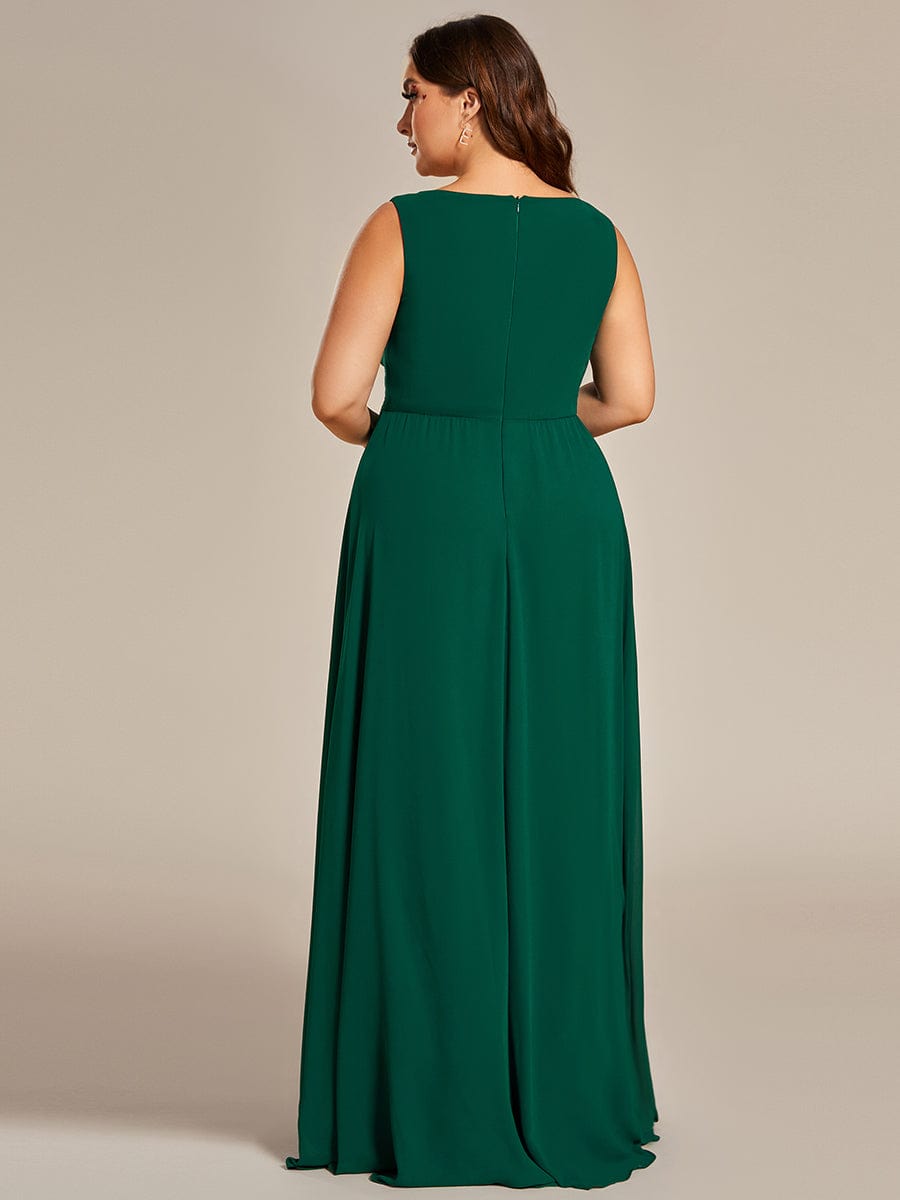 Elegant V-Neck Applique A-Line Evening Gown - Image 17