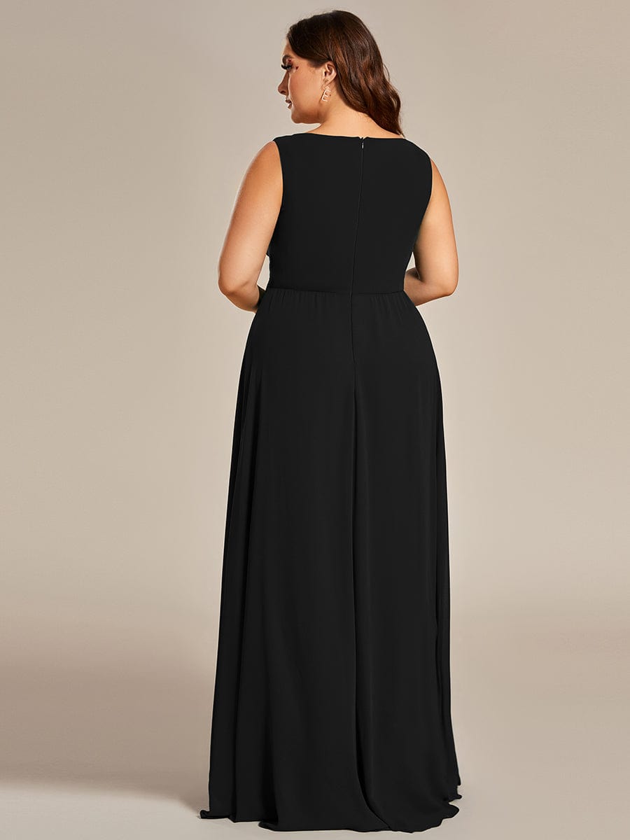 Elegant V-Neck Applique A-Line Evening Gown - Image 21