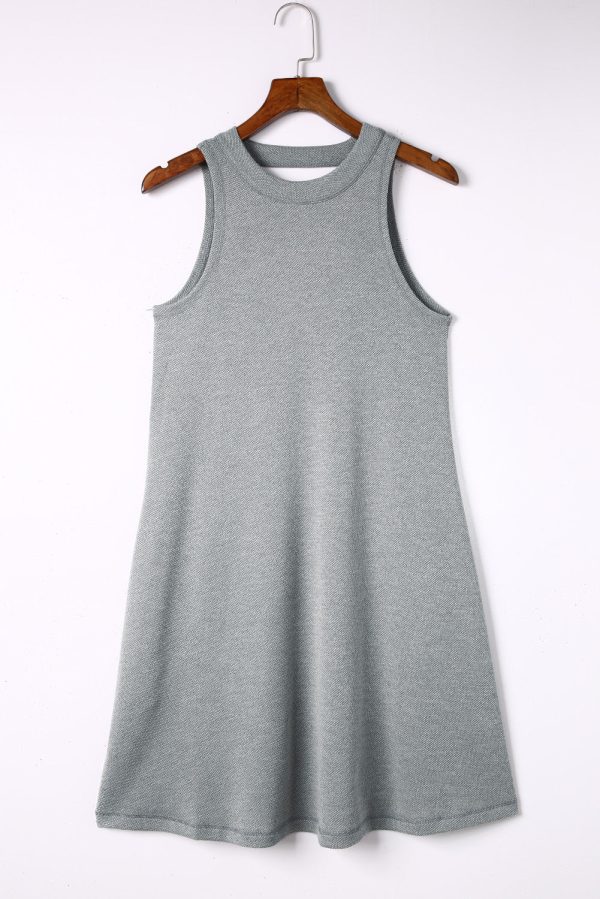 Versatile Solid Color Casual Mini Dress - Image 19