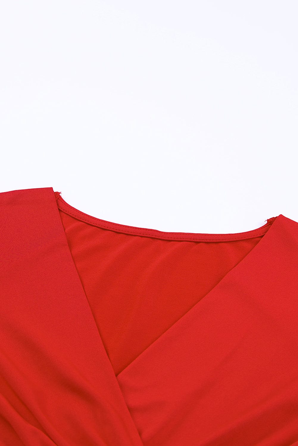 Fashion Solid Square Neck Long Sleeve Bodycon Dress - Image 24