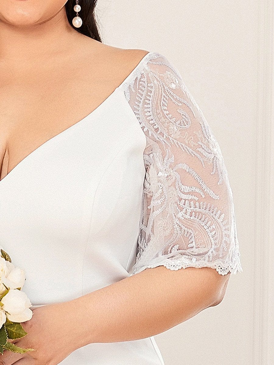 Flirty Sequined V-Neck Maxi Party Dress with Flare Sleeves - Image 16