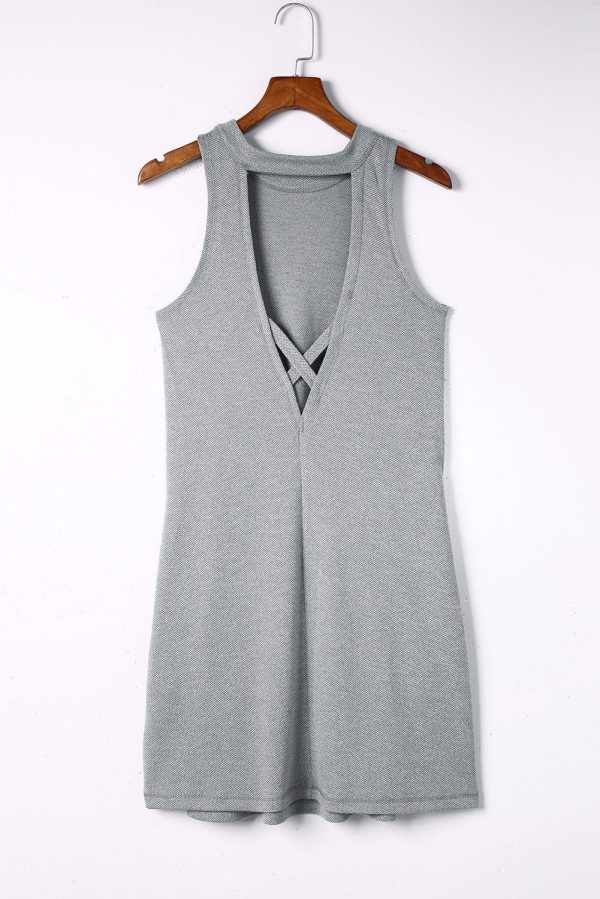 Versatile Solid Color Casual Mini Dress - Image 21