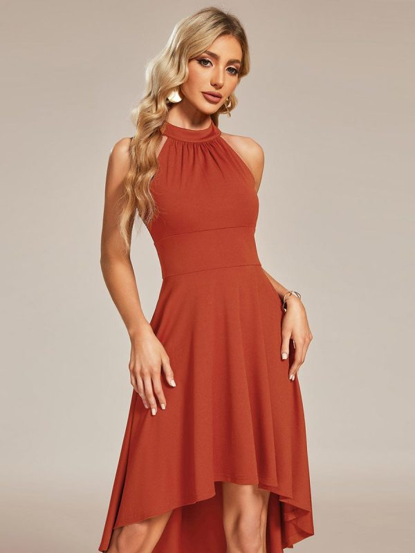 Sleeveless Halter Midi Dress for Cocktail Events - Image 25