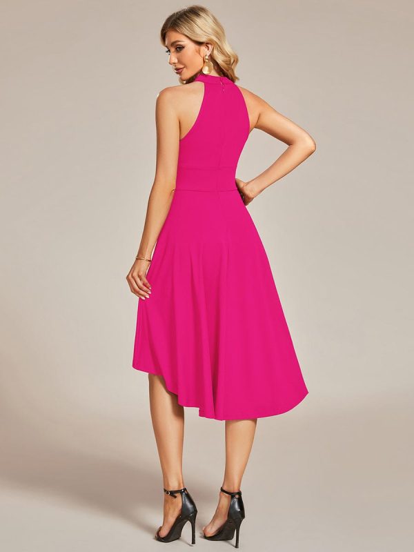 Sleeveless Halter Midi Dress for Cocktail Events - Image 52