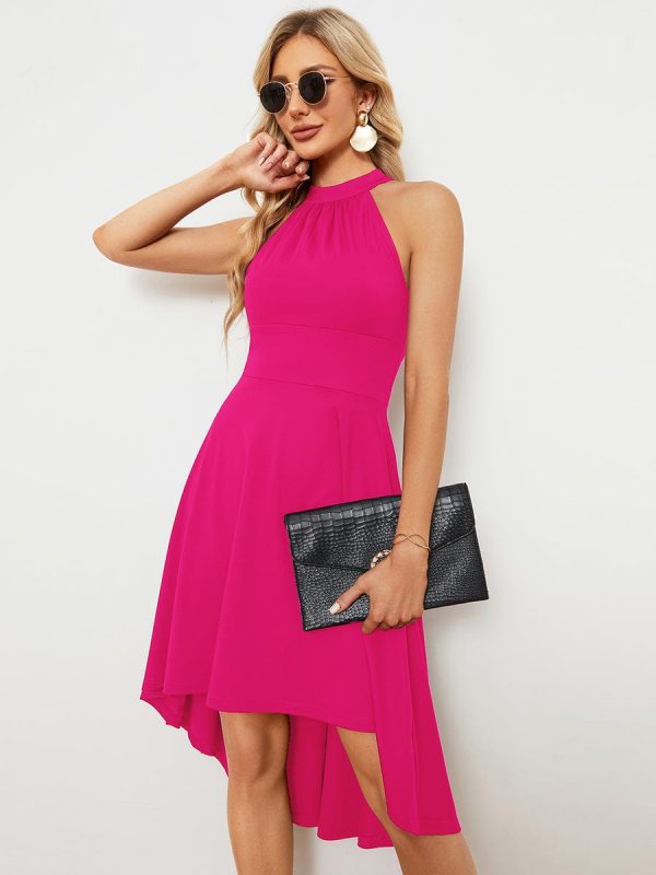 Sleeveless Halter Midi Dress for Cocktail Events - Image 51