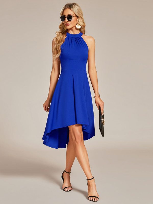 Sleeveless Halter Midi Dress for Cocktail Events - Image 55