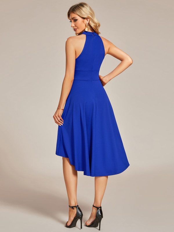 Sleeveless Halter Midi Dress for Cocktail Events - Image 56