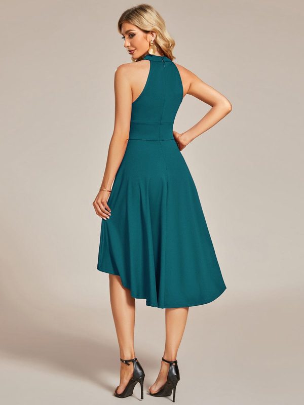 Sleeveless Halter Midi Dress for Cocktail Events - Image 59