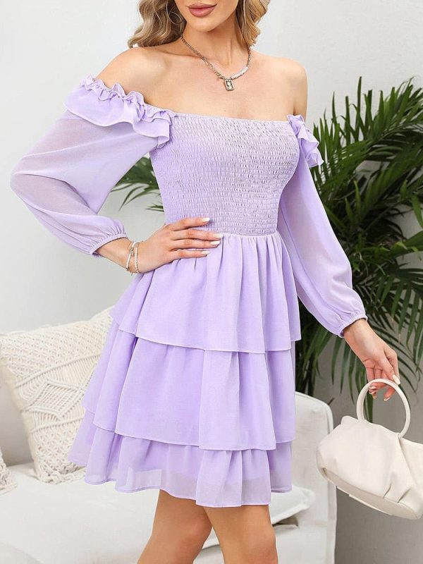 Slim Square Neck Mini Dress - Image 3