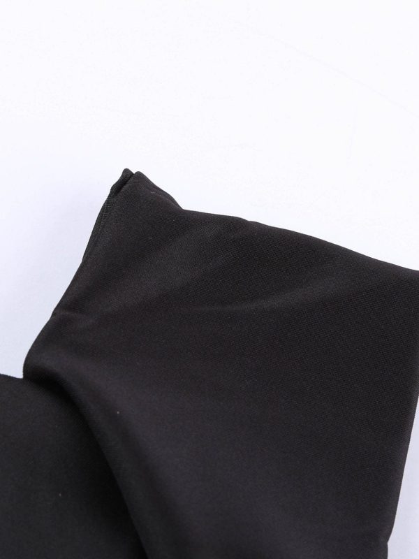 Solid Color Sleeveless Slim Irregular Dress - Image 9